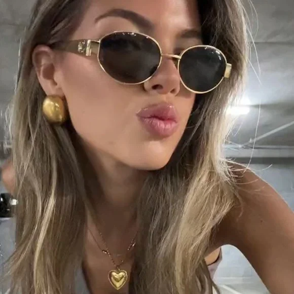 Celine | Accessories | Celinegold Triomphe Sunglasses 0  display picture 2